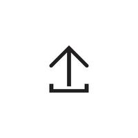 Upload icon vector illustration design template