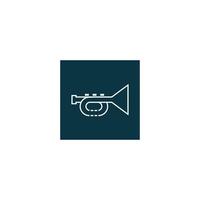 Trumpet icon  vector illustration template design