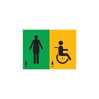 Disabled  icon vector illustration design template.