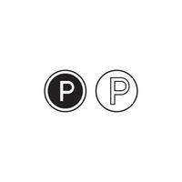 Parking icon  vector illustration template design