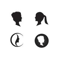 woman logo  vector illustration template design