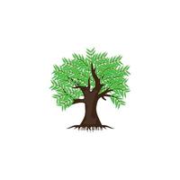 Tree logo vector illustration design template.