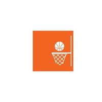 diseño de plantilla de ilustración de vector de logotipo de baloncesto