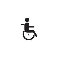 logotipo de silla de ruedas vector