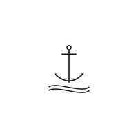 Anchor icon vector illustration design template