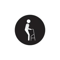 Disabled icon vector illustration design template