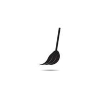 Broom logo vector illustration design template