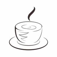 elegant coffee cup vector design