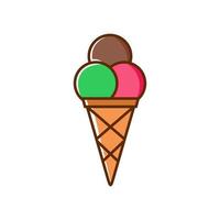 logo de helado vector