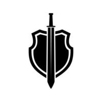 sword and shield logo vector