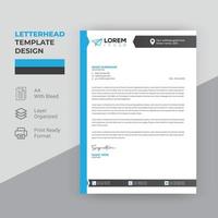 Modern vector business letterhead template free download