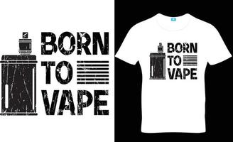 diseño de camiseta vape vector