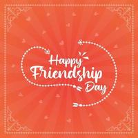 Happy Friendship day  design for logo, social media post, banner and other use. vector