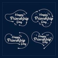 Happy Friendship day  design for logo, social media post, banner and other use. vector