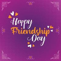 Friendship day design for social media, banner or printing design vector