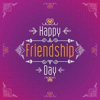 Friendship day design for social media, banner or printing design vector