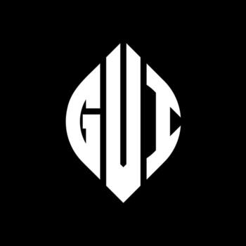 Diseño de logotipo de letra de círculo gvi con forma de círculo y elipse. gvi letras elipses con estilo tipográfico. las tres iniciales forman un logo circular. vector de marca de letra de monograma abstracto del emblema del círculo gvi.