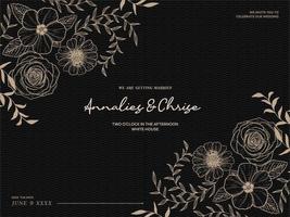 Wedding Invitation Card vector