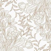 Floral background with beautiful flower vector