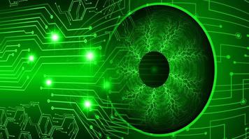 eye cyber circuit future technology concept background vector