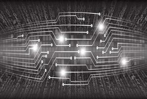 Fondo de concepto de tecnología futura de circuito cibernético vector