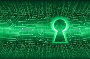 Candado cerrado sobre fondo digital, seguridad cibernética vector