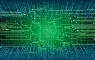 Fondo de concepto de tecnología futura de circuito cibernético vector