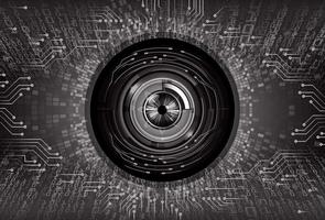 eye cyber circuit future technology concept background vector