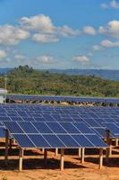 Solar cells on a big field photo