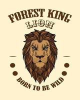 Forest King Lion vector