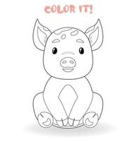 Baby Animals Coloring Book Vector Art, Icons, and Graphics for Free Download