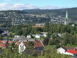 Trondheim city in Norway photo