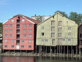 Trondheim city in Norway photo