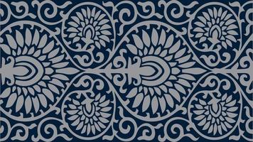 Amazing Pattern Design with Blue Background vector