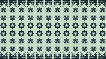 Jamdani Fabric Pattern Design Vector Illustration