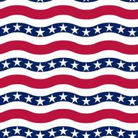The 4th of July Seamless Pattern, USA Independence day, Stars and Stripes vector