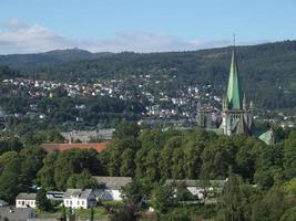 Trondheim city in Norway photo