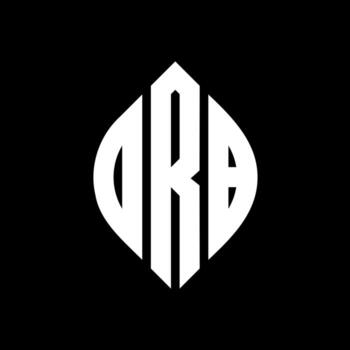 diseño de logotipo de letra de círculo drb con forma de círculo y elipse. drb letras elipses con estilo tipográfico. las tres iniciales forman un logo circular. vector de marca de letra de monograma abstracto del emblema del círculo drb.