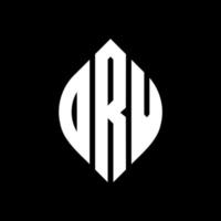 DRV circle letter logo design with circle and ellipse shape. DRV ellipse letters with typographic style. The three initials form a circle logo. DRV Circle Emblem Abstract Monogram Letter Mark Vector. vector