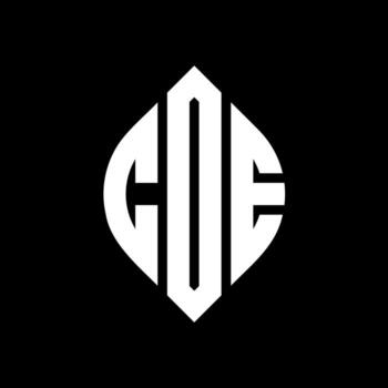 COE circle letter logo design with circle and ellipse shape. COE ellipse letters with typographic style. The three initials form a circle logo. COE Circle Emblem Abstract Monogram Letter Mark Vector. vector