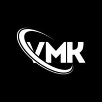 VMK logo. VMK letter. VMK letter logo design. Initials VMK logo linked with circle and uppercase monogram logo. VMK typography for technology, business and real estate brand. vector