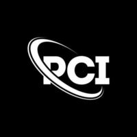 PCI logo. PCI letter. PCI letter logo design. Initials PCI logo linked with circle and uppercase monogram logo. PCI typography for technology, business and real estate brand. vector