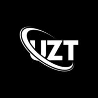 logotipo de uzt. letra uzt. diseño del logotipo de la letra uzt. Logotipo de iniciales uzt vinculado con círculo y logotipo de monograma en mayúsculas. tipografía uzt para tecnología, negocios y marca inmobiliaria. vector