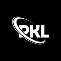 PKL logo. PKL letter. PKL letter logo design. Initials PKL logo linked with circle and uppercase monogram logo. PKL typography for technology, business and real estate brand. vector