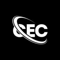 CEC logo. CEC letter. CEC letter logo design. Initials CEC logo linked with circle and uppercase monogram logo. CEC typography for technology, business and real estate brand. vector