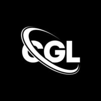 logotipo cgl. carta cgl. diseño del logotipo de la letra cgl. Logotipo de iniciales cgl vinculado con círculo y logotipo de monograma en mayúsculas. tipografía cgl para tecnología, negocios y marca inmobiliaria. vector