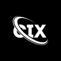 CIX logo. CIX letter. CIX letter logo design. Initials CIX logo linked with circle and uppercase monogram logo. CIX typography for technology, business and real estate brand. vector