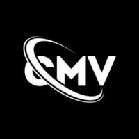 CMV logo. CMV letter. CMV letter logo design. Initials CMV logo linked with circle and uppercase monogram logo. CMV typography for technology, business and real estate brand. vector