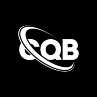 logotipo de cqb. letra cqb. diseño del logotipo de la letra cqb. Logotipo de iniciales cqb vinculado con círculo y logotipo de monograma en mayúsculas. tipografía cqb para tecnología, negocios y marca inmobiliaria. vector