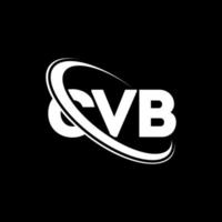 logotipo de CVB. letra CVB. diseño del logotipo de la letra cvb. Logotipo de iniciales cvb vinculado con círculo y logotipo de monograma en mayúsculas. tipografía cvb para tecnología, negocios y marca inmobiliaria. vector